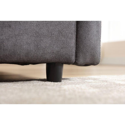 Modern U-shaped Sectional Sofa, 5-seat Upholstered Sofa Furniture,Sleeper Sofa Couch with Chaise Lounge for Living Room,Apartment,Dark Gray,Polyester