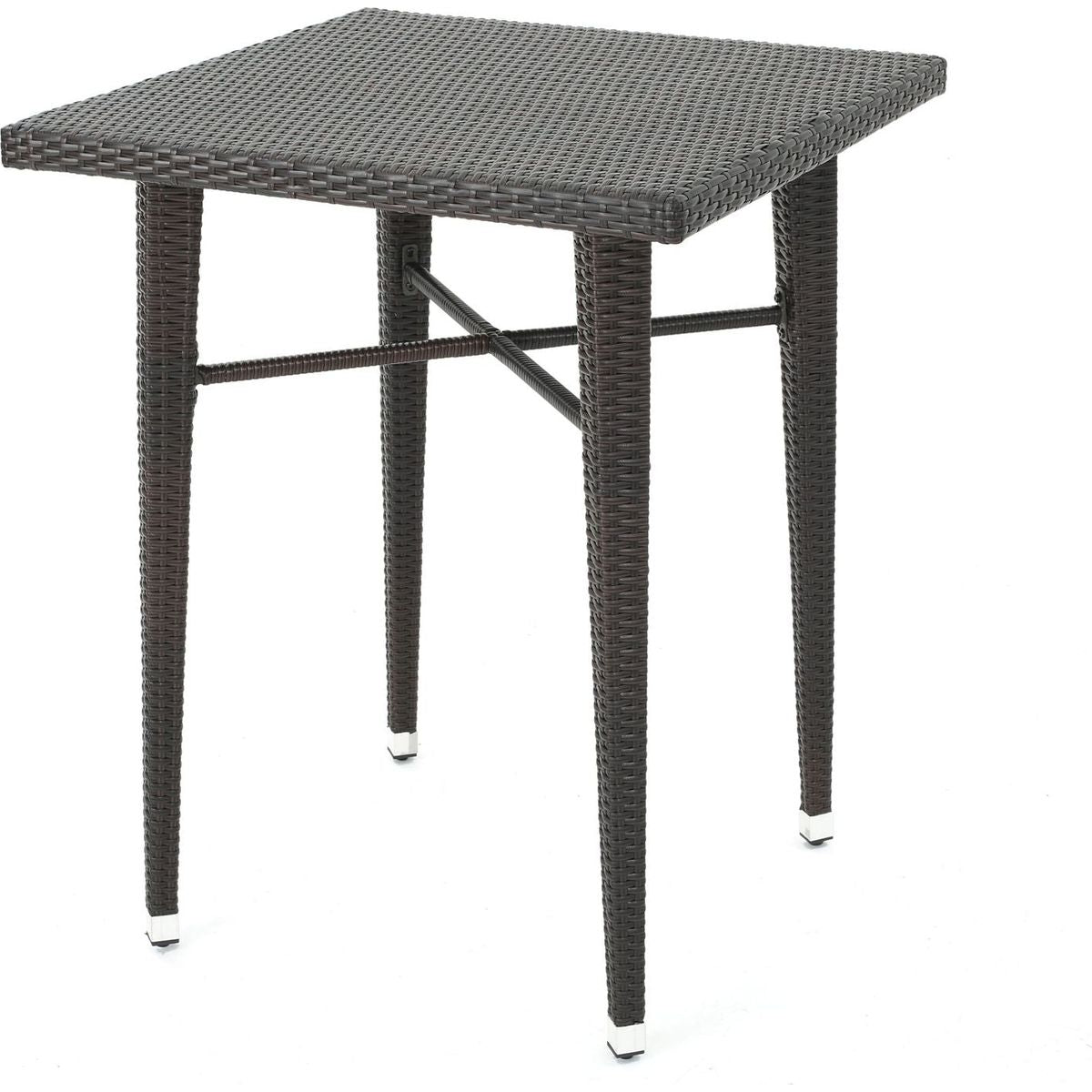 32" SQUARE WICKER BAR TABLE