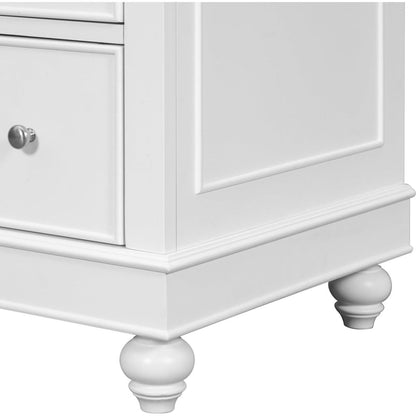 [Cabinet Only] 36" White Bathroom vanity(Sink not included)