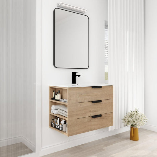 30 Inch Bathroom Vanity With Top(GGRB3020MOWH)