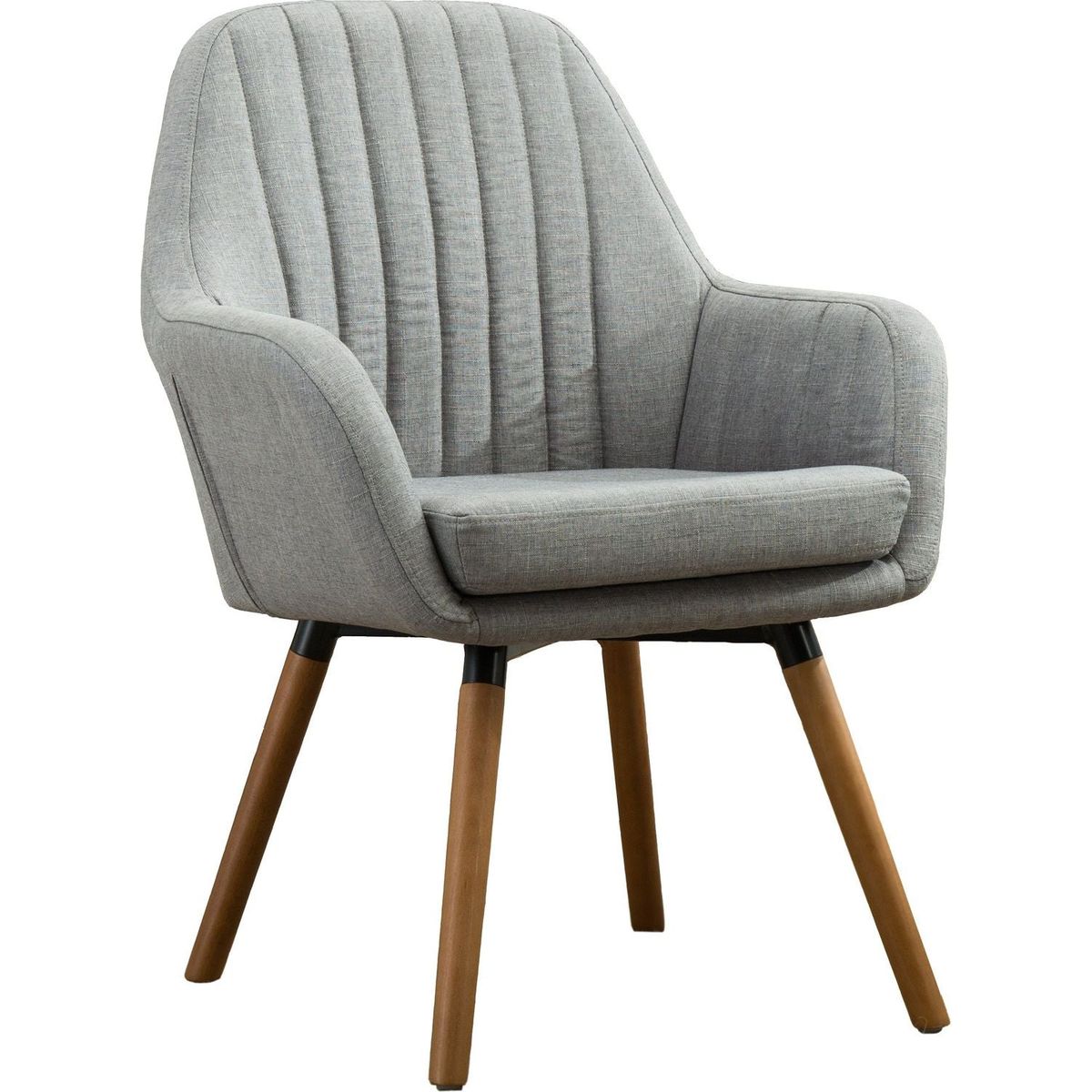 Tuchico Contemporary Fabric Accent Chair, Gray