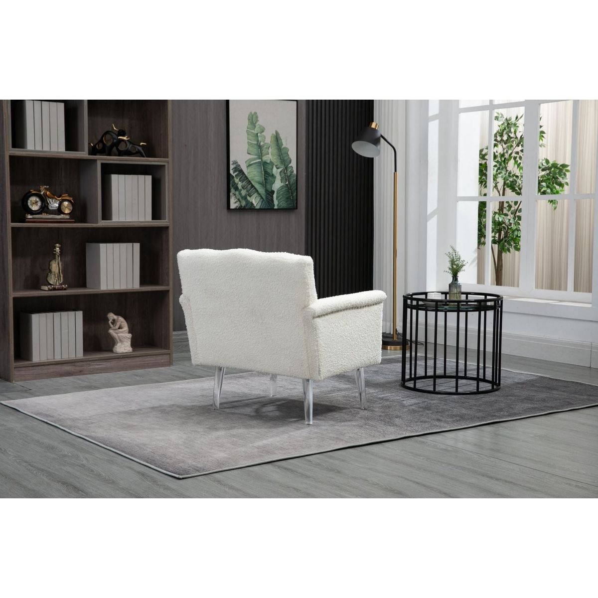 Accent Chair, Living Room Chair / leisure single sofa with acrylic feet