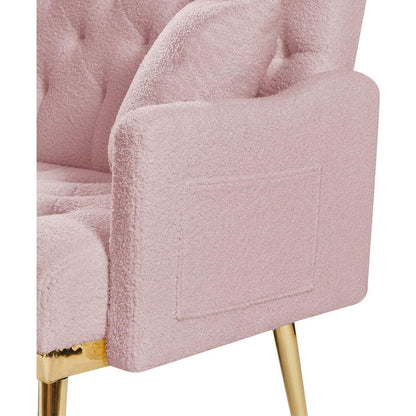 PINK TEDDY FABRIC 2 SEATER SOFA