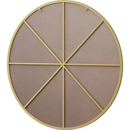 Wall Mirror 42 Inch Gold Circular Mirror Metal Framed Mirror Round Vanity Mirror Dressing Mirror, for Bathroom, Living Room, Bedroom Wall Decor