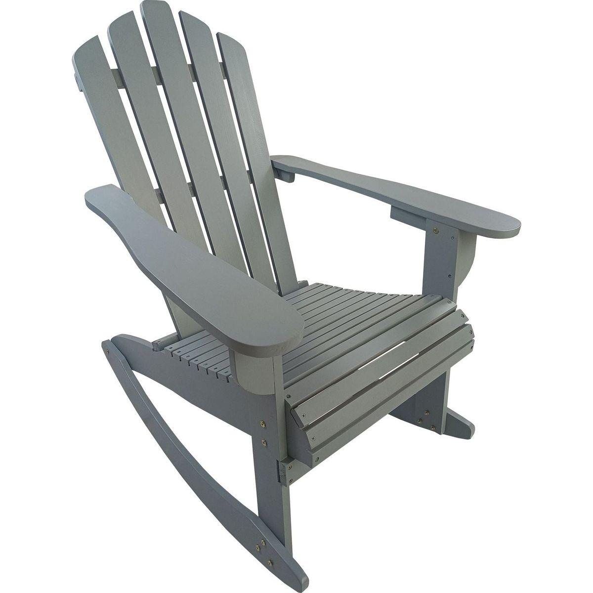 Reclining Wooden Outdoor Rocking Adirondack chair,walnut