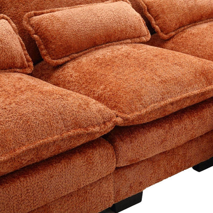 Modern Large chenille Fabric U-Shape Sectional Sofa