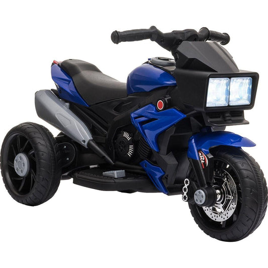 6V Kids Motorcycle Toddler Ride-on Toy, High-Traction Battery-Operated Mini Electric Motorbike with Forward/Reverse Switch, Music, Headlights, Horn, Blue