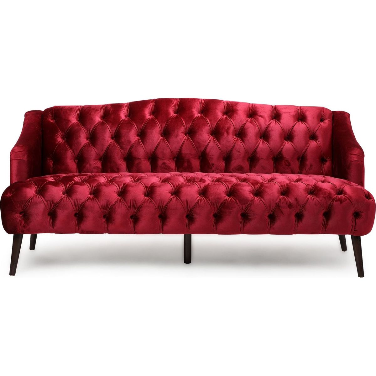 Comfy 3-seat Sofa with Wooden Legs, PU, for Living Room and Study