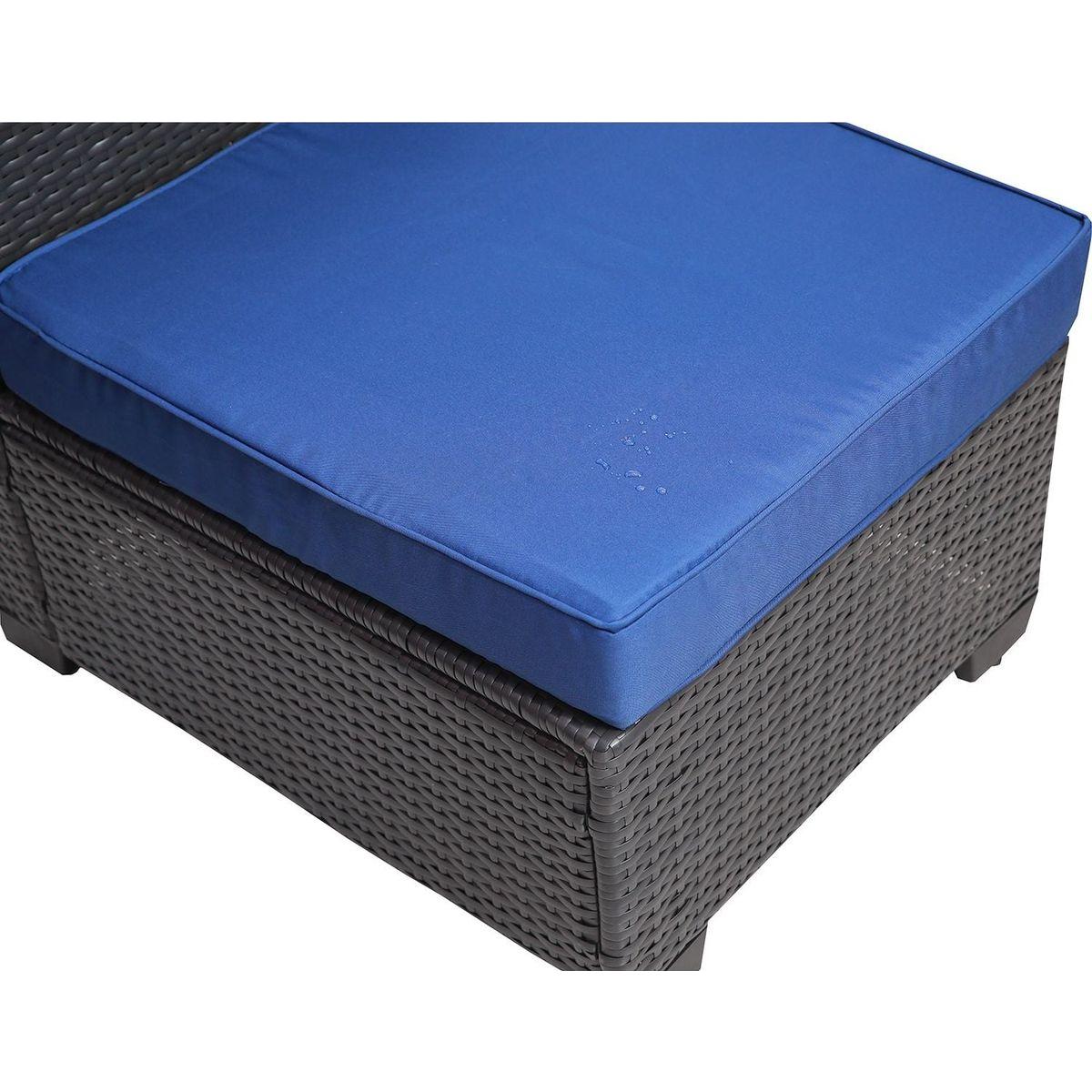 Outdoor Garden Patio Furniture 7-Piece PE Rattan Wicker Cushioned Sofa Sets and Coffee Table, patio furniture set;outdoor couch;outdoor couch patio furniture;outdoor sofa;patio couch