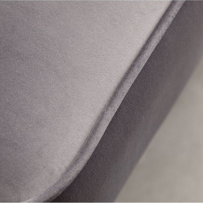 Elon Contemporary Velvet Upholstered Accent Chair, Gray