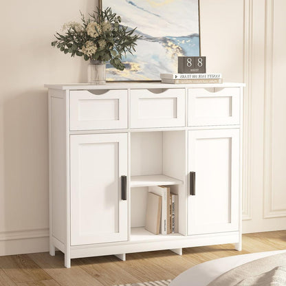 35.4" Wide 3 Drawer Sideboard - Streamdale Furniture
