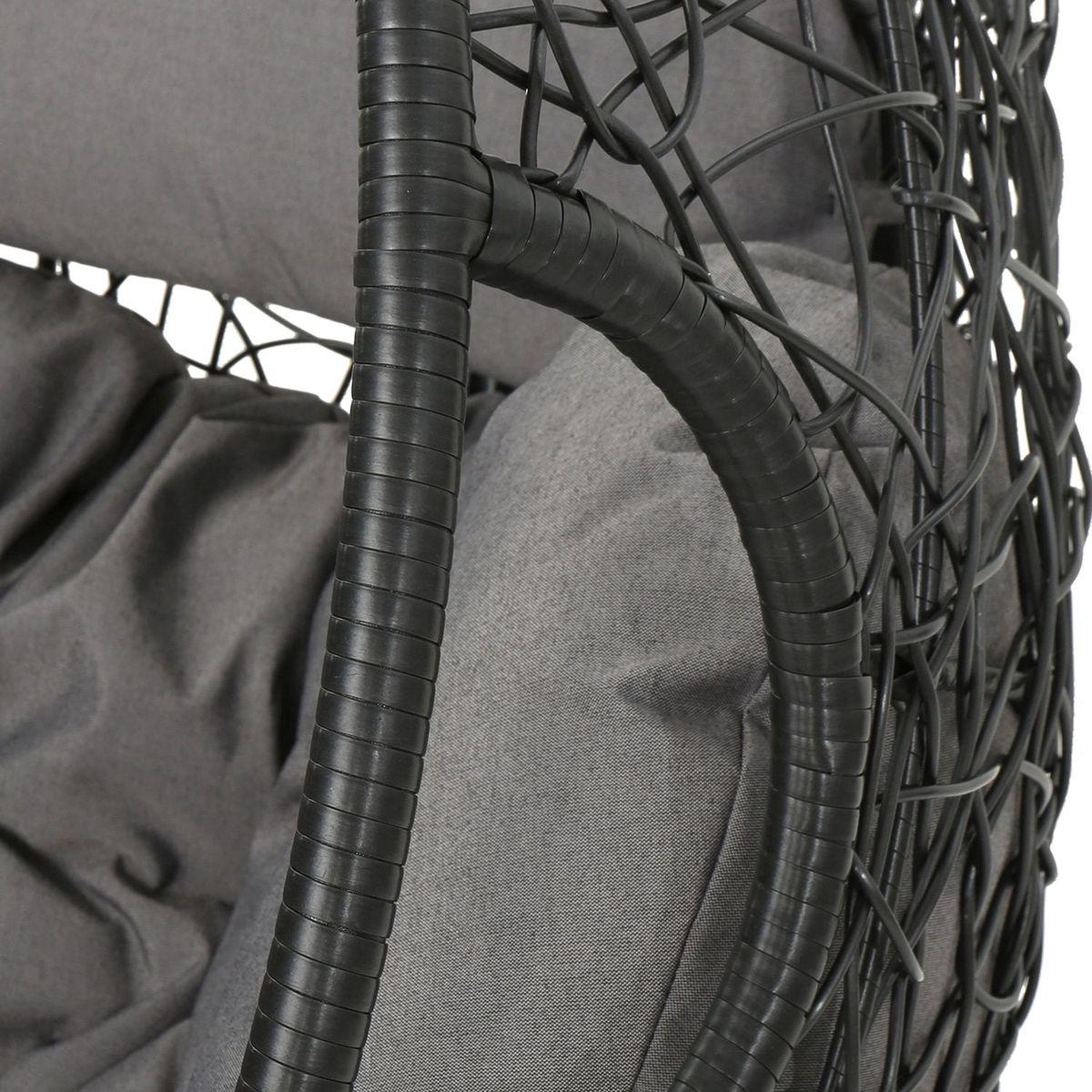 KYLIE HANGING BASKET- GREY (only basket, NOT include a hanging stand)