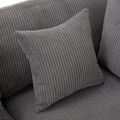 105" 3 Seater Sofa with Removable Back Cushions and 5 Pillows, for Living Room, Apartment, Spacious Space