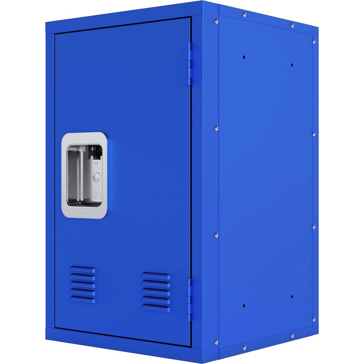 24" H Locker Storage Cabinet, Metal Locker Storage Cabinet with 1 Doors, Small Metal Locker,Lockable Storage Cabinet,for Employees,Office,Kids Locker - Assembly Required (Elegant Bule)