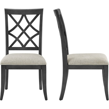 Wooden Frame Upholstered Dining Chairs set of 2,Mid Century Retro Chairs Comfor Kitchen Chairs for Living Room,Restaurant,Dark OAK Color