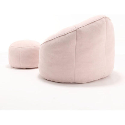 Bedding Bean Bag Sofa Chair High Pressure Foam Bean Bag Chair Adult Material with Padded Foam Padding Compressed Bean Bag With Footrest
