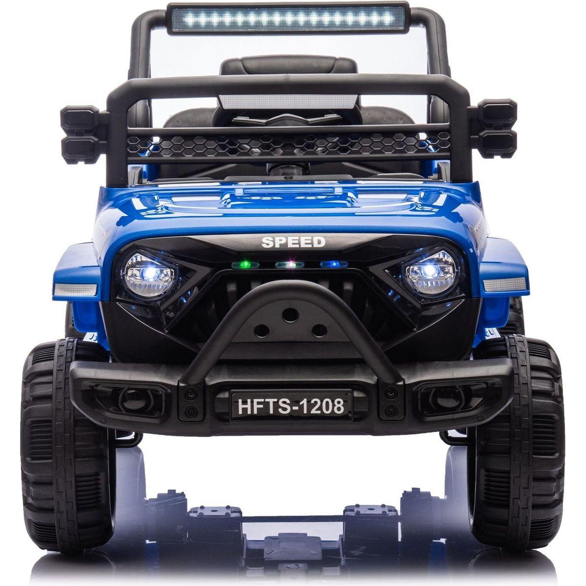 12V Kids Ride On Electric Truck Car W/Parents Control,2WD,Four-wheel suspension,Early education function,Adjustable volume,USB,MP3,Bluetooth,Microphone jack,Power display,LED lights For kids aged 3+.