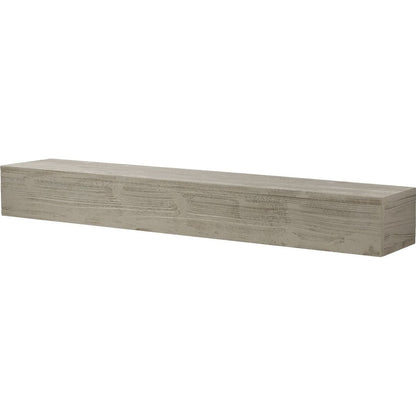 60" Rustic Wood Fireplace Mantel,Wall-Mounted & Floating Shelf for Home Decor