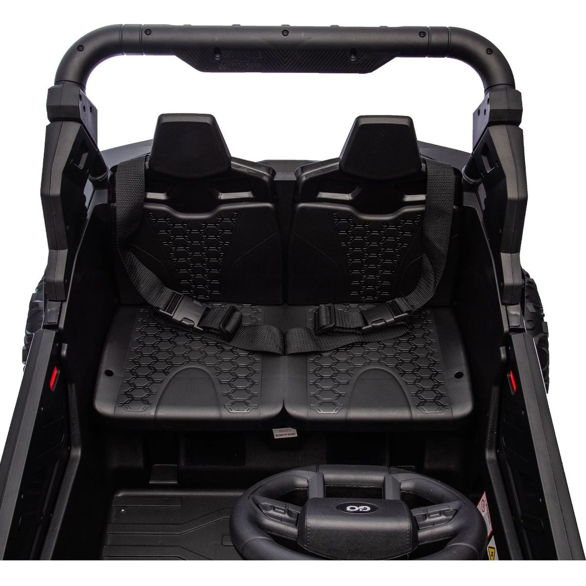 24V Two-Seater Kids Ride On UTV W/Parents Remote Control,Four-Wheel Suspension,Slow Start,Large wheel design,Anti-collision bar,Storage space,Music,USB,Bluetooth,Volume control,LED lights for Kids 3+.