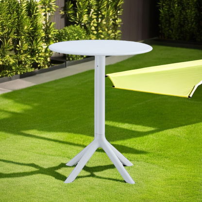 3 piece plastic arm chair Bistro GRS Premium Ocean Plastic, white