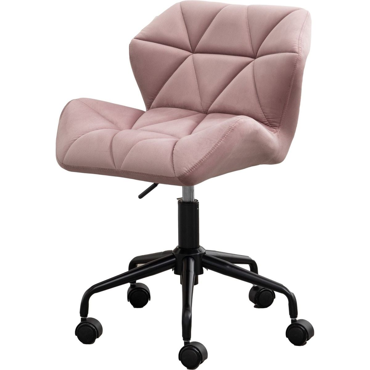 Eldon Diamond Tufted Adjustable Swivel Office Chair, Mauve