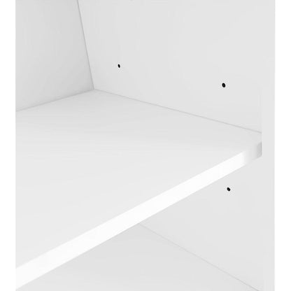 47.2" Wide Hall Tree with Bench and Shoe Storage, Multi-functional Storage Bench with 3 Hanging Hooks & Open Storage Space, Rectangle Storage & Shelves Coat Rack for Hallway, White