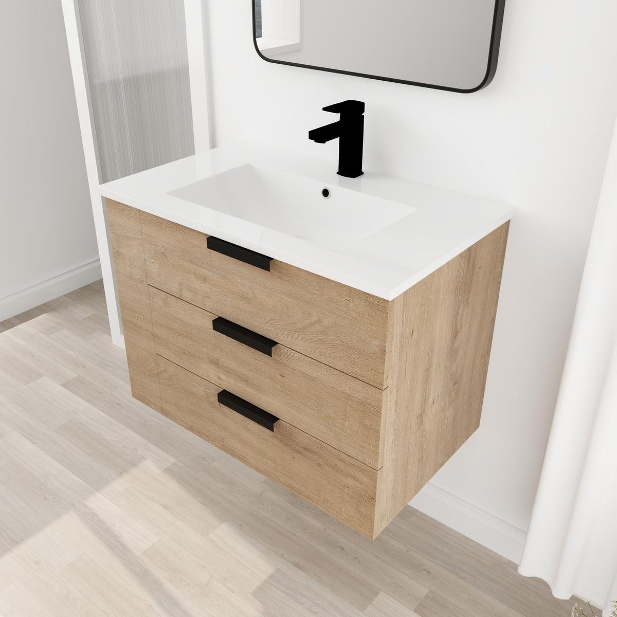 30 Inch Bathroom Vanity With Top(GGRB3020MOWH)