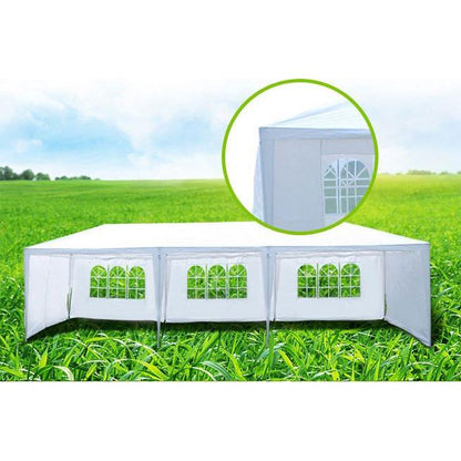 10x30' Wedding Party Canopy Tent Outdoor Gazebo with 5 Removable Sidewalls