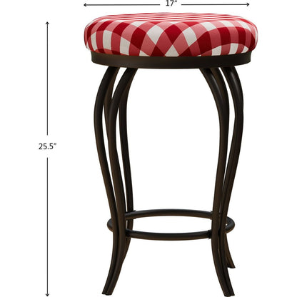 Bar Stools,Set of 2 Bar Chairs,25.5In Counter Bar Stools,Country Style Industrial,Easy to Assemble, with Footrest for Indoor Bar Dining Kitchen