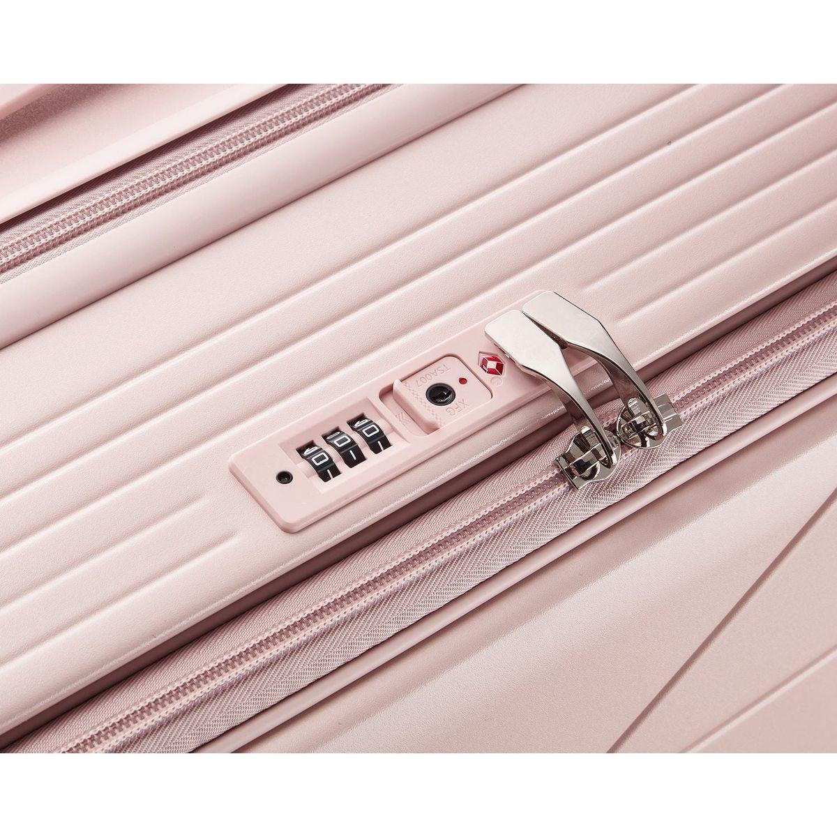 Luggage Sets 3 Piece(20/24/28), Expandable Carry On Luggage with TSA Lock Airline Approved, 100% PC Hard Shell and Lightweight Suitcase with Front Pocket and Spinner Wheels