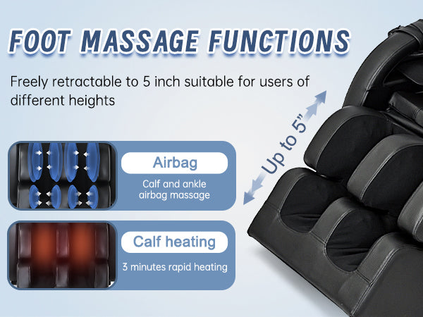 Massage Chair Recliner with Zero Gravity with Full Body Air Pressure