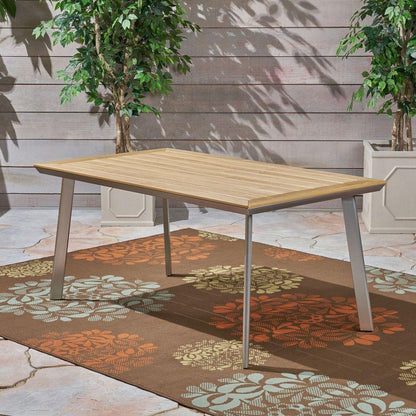 LEEDS DINING TABLE WITH FAUX WOOD TOP