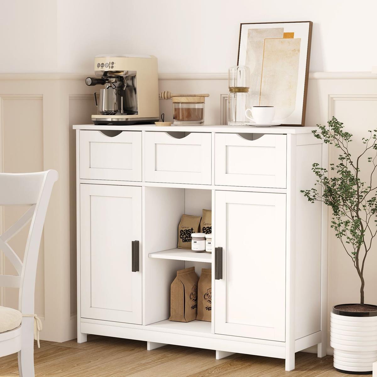 35.4" Wide 3 Drawer Sideboard - Streamdale Furniture