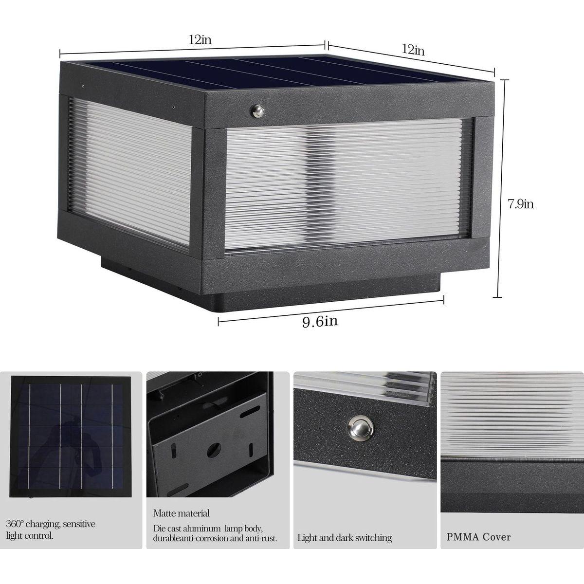 Solar Wall Lamp With Dimmable LED