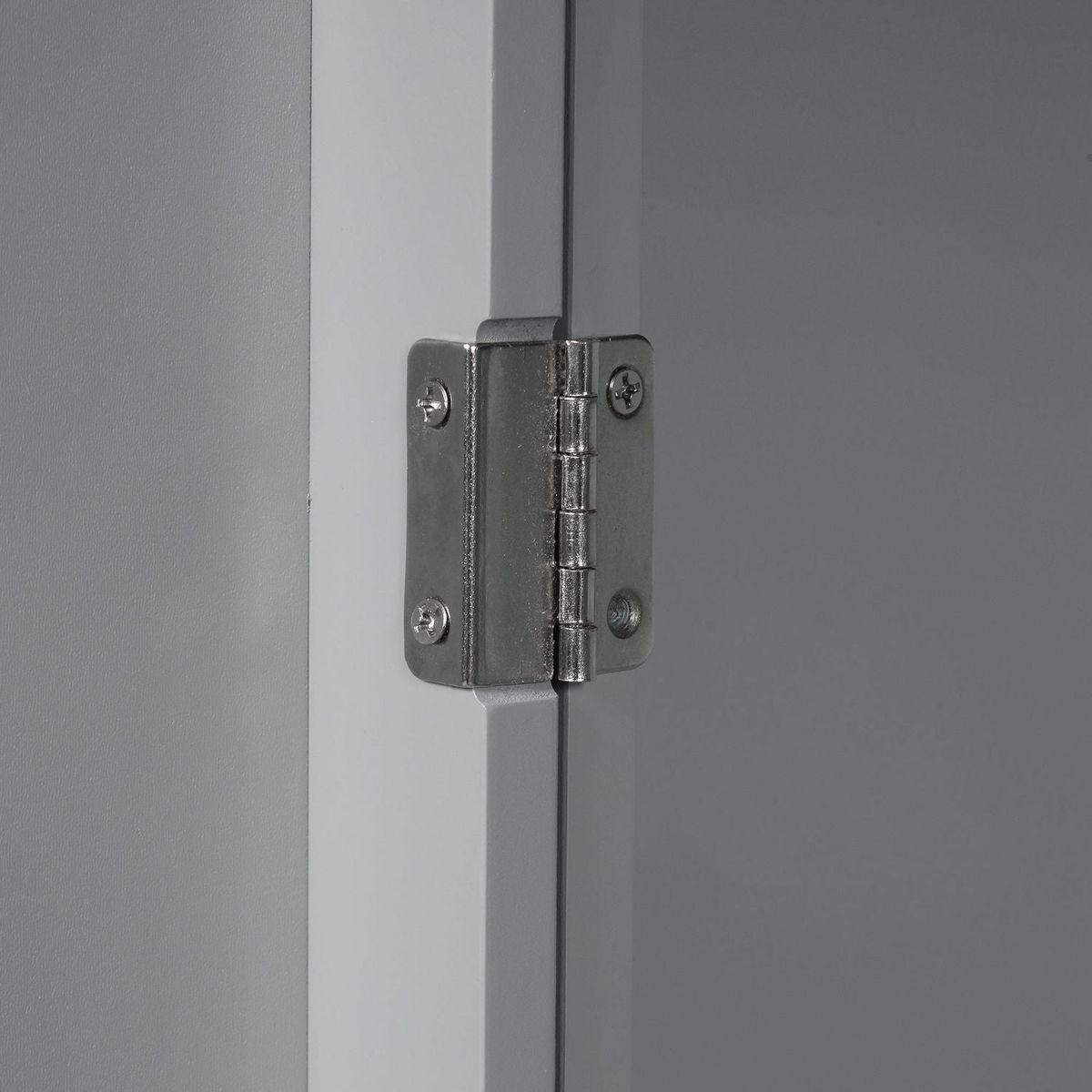 Bathroom Storage Cabinet with Doors and Drawer, Multiple Storage Space, Adjustable Shelf, Grey