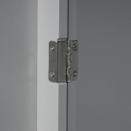 Bathroom Storage Cabinet with Doors and Drawer, Multiple Storage Space, Adjustable Shelf, Grey