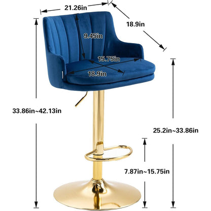 Bar Stools with Back and Footrest Counter Height Bar Chairs