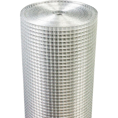 Hardware Cloth 1/2 inch 48in x 100ft 19 Gauge, Hot-dip Galvanized After Welding Chicken Wire Fence Roll Garden Plant Welded Metal Wire Fencing Roll, Rabbit Cages Snake Fence