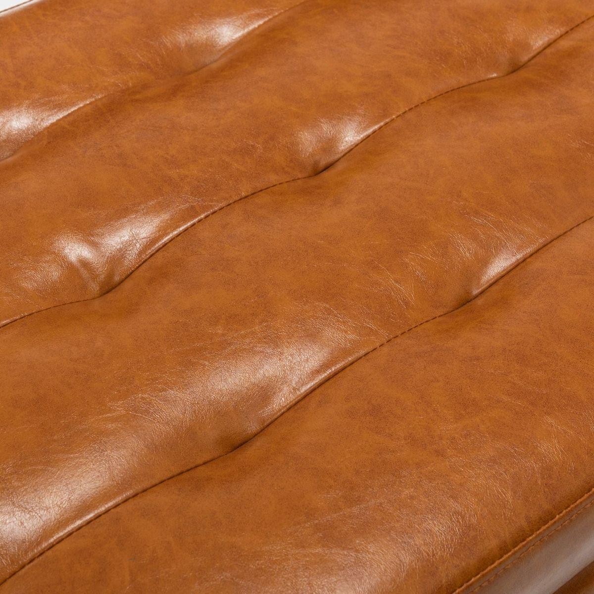 Storage Bench with Storage Bench for Bedroom End of Bed Bench Foot of Bed Bench Entryway Bench Storage Ottoman Bench 43.3" W x 17.7" Brown Leather Bench