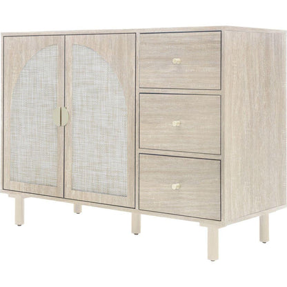 2 Door 3 Drawer Cabinet, Suitable for Bedroom, Living Room, Study