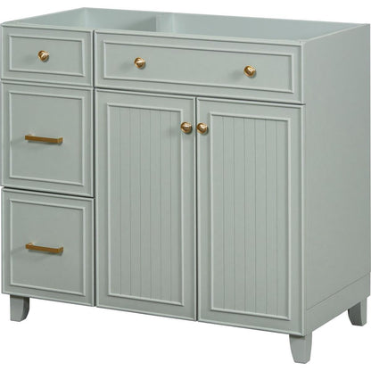 [Cabinet Only] 36" Green Bathroom Vanity(Sink not included)