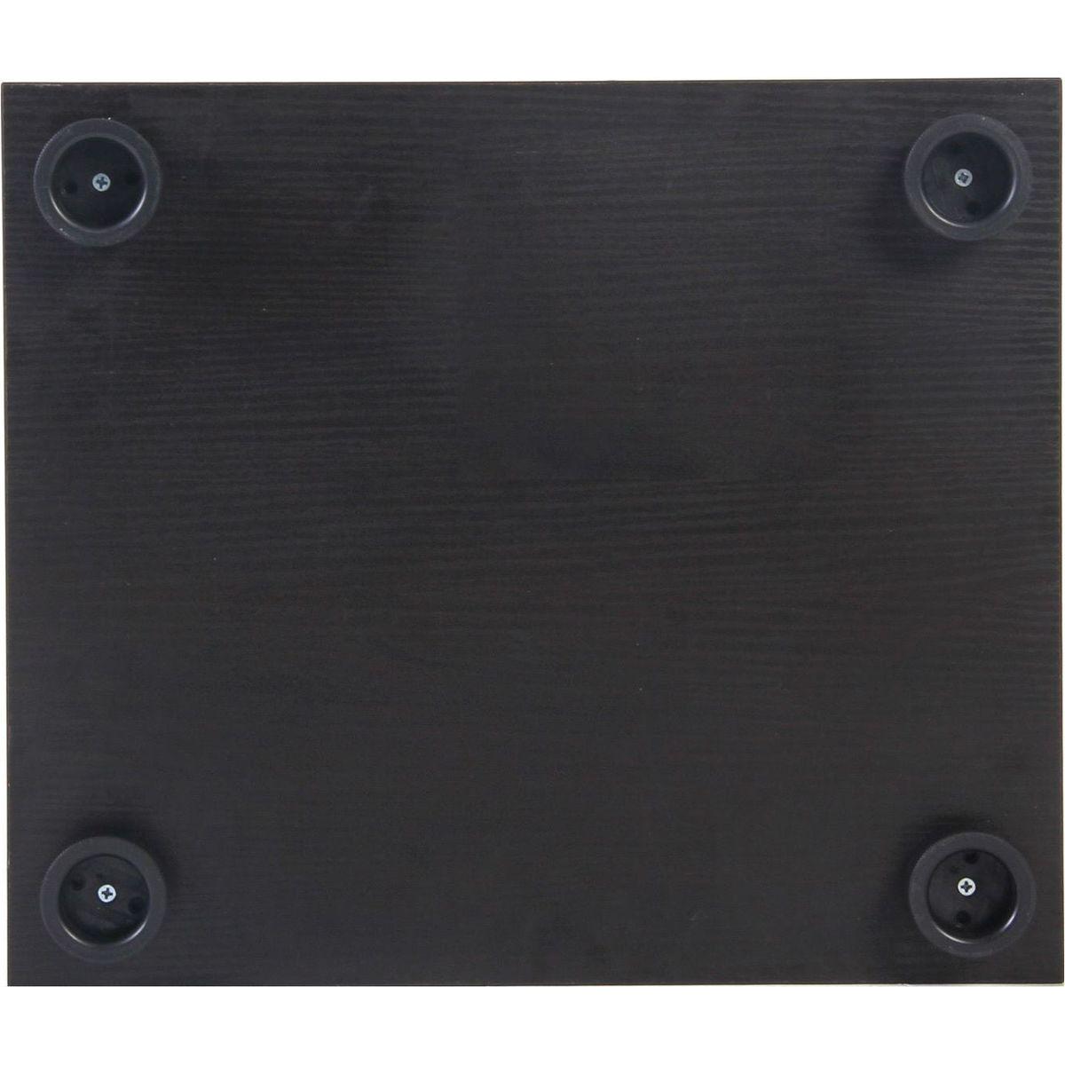 One Door Glass Cabinet Glass Display Cabinet with 4 Shelves, Black