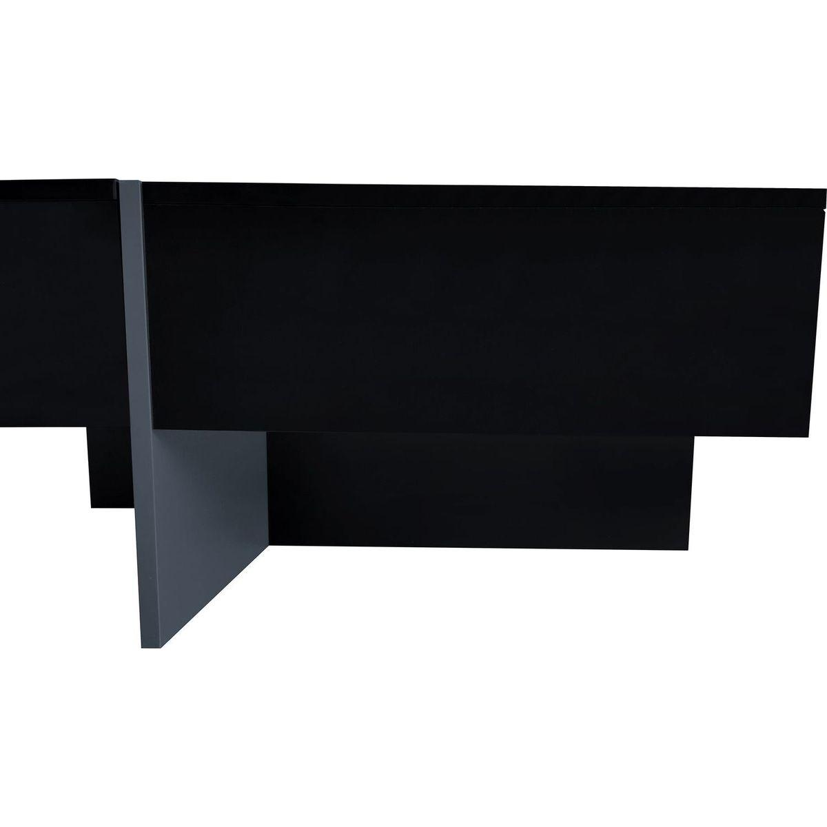 Unique Design Coffee Table with 4 Hidden Storage Compartments, Square Cocktail Table with Extendable Sliding Tabletop, UV High-gloss Design Center Table for Living Room, 31.5"x 31.5"