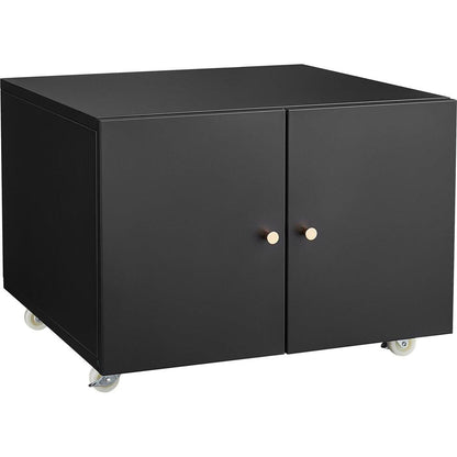 Office furniture Copier Cabinet BLACK 2 door steel copier stand mobile pedestal file Printer Stand