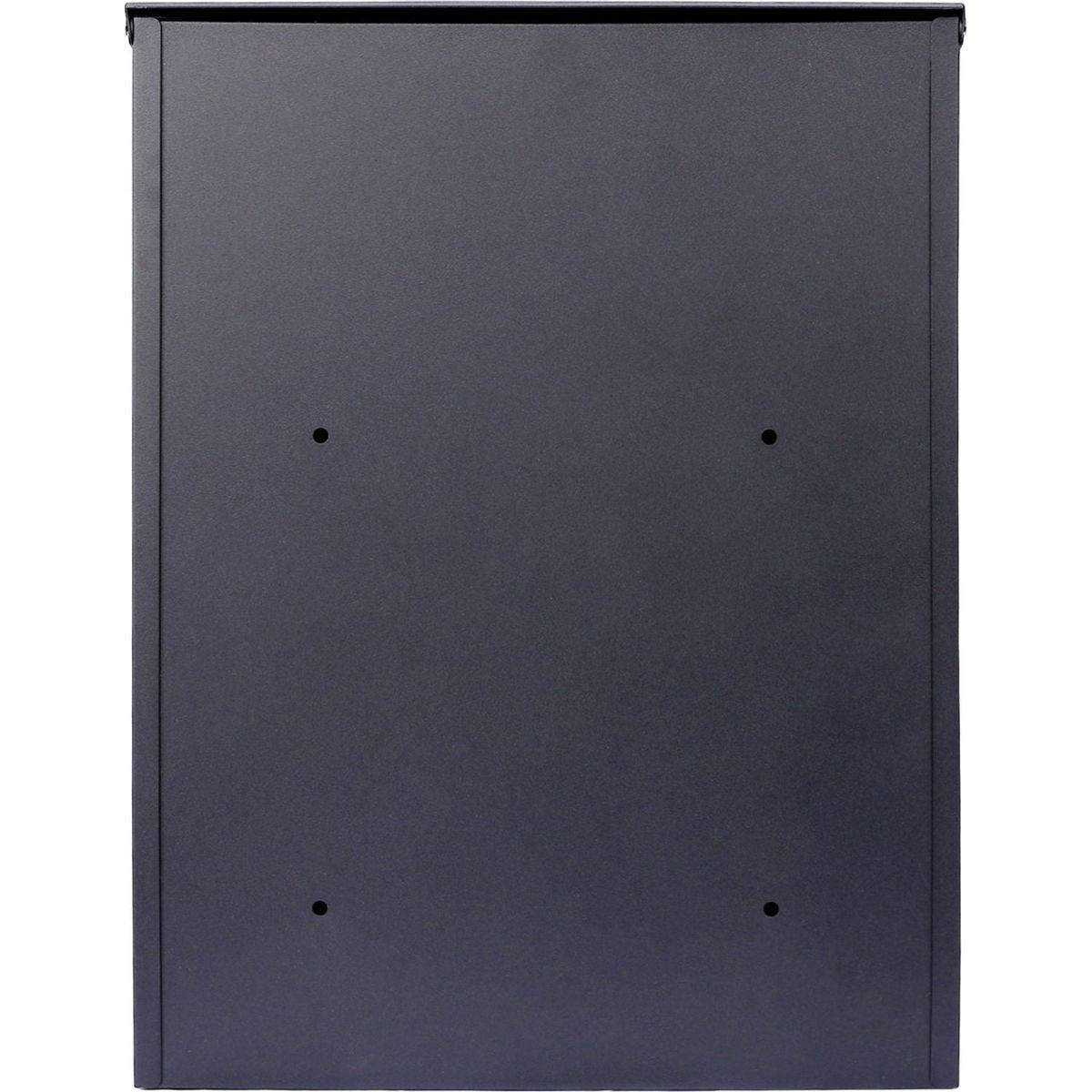 Package Delivery Boxes for Outside,Extra Large Mailbox,Galvanized Steel Parcel Mailbox,Wall Mounted Lockable Anti-Theft for Outdoor Porch,Curbside,black