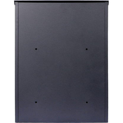 Package Delivery Boxes for Outside,Extra Large Mailbox,Galvanized Steel Parcel Mailbox,Wall Mounted Lockable Anti-Theft for Outdoor Porch,Curbside,black