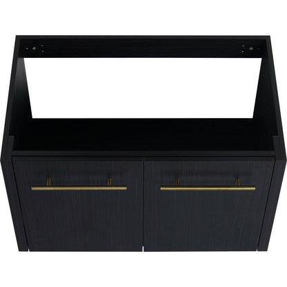 30 Inch Wall-mounted Bathroom Vanity (Only the Cabinet Body, No Top Sink)-BVB09130BCT