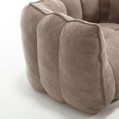 Soft Bean Bag Chair with High Resilient Foam(Chips)for living room and bedroom,Comfortable Square Lazy Sofa with Footstool, Cover for Adults to Gaming, Reading, and Watching TV - Streamdale Furniture