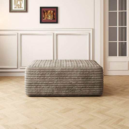 37.40'Sofa ottoman ,No Assembly Required,Camel(Plush Corduroy Fabric)