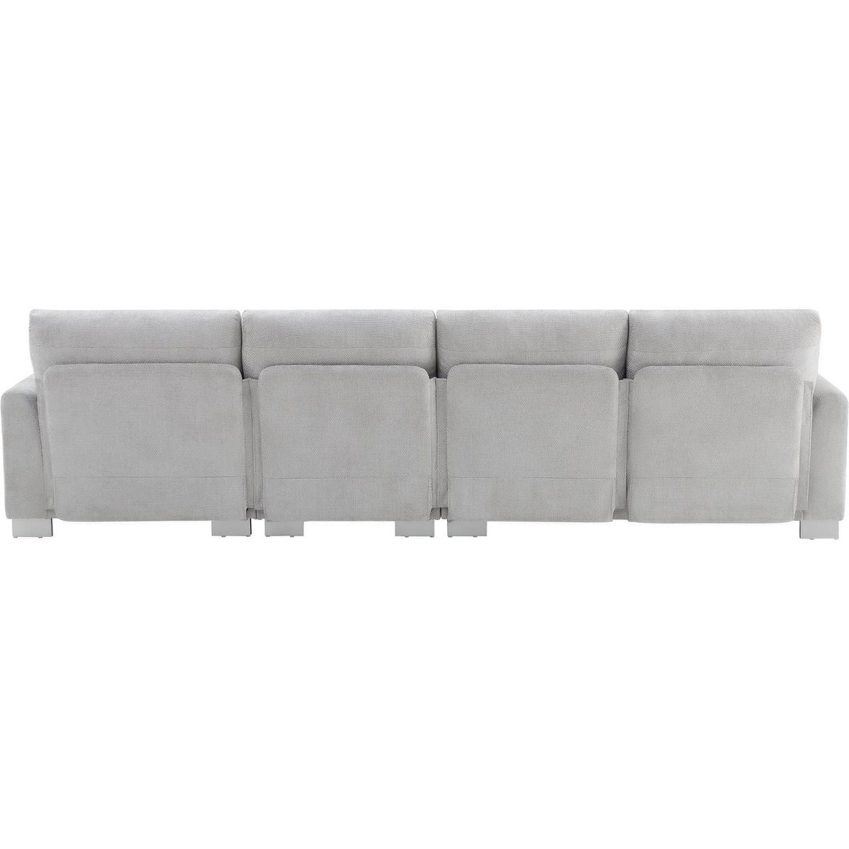 119x55" Modern Oversized Sectional Sofa,L-shaped Luxury Couch Set with 2 Free pillows,5-seat Chenille Indoor Furniture with Chaise for Living Room,Apartment,Office,2 Colors